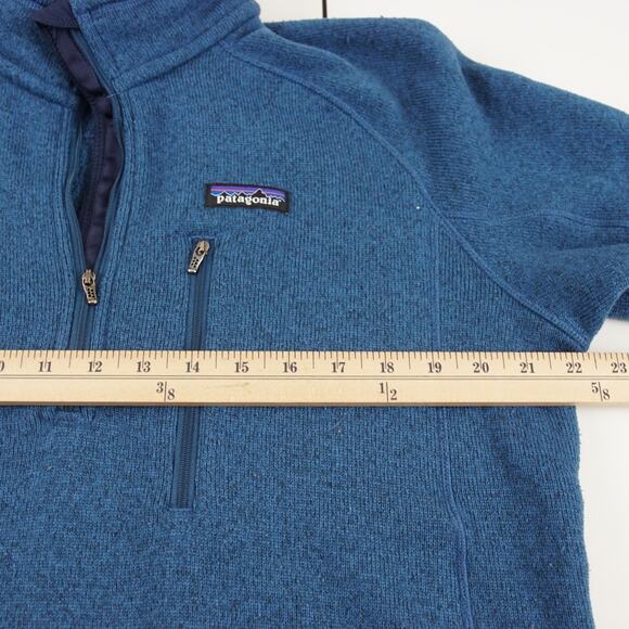 Patagonia Better Sweater 1/4 Zip Fleece Blue Pullove Mens Sz M - Picture 3 of 12